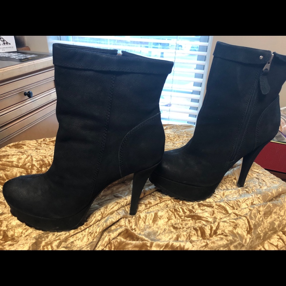 Black Platform Bootie - Size 10